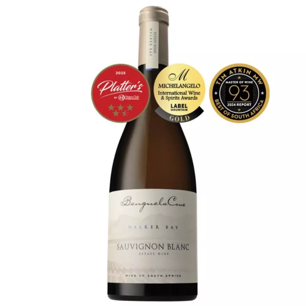 Benguela Cove Sauvignon Blanc 2023 White Wine Bottle in Walker Bay